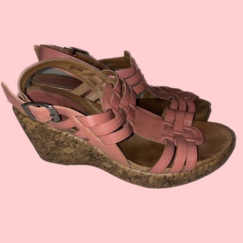 KRAVINGS BY KLOGS pink platform sandals